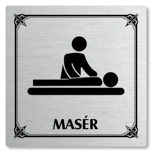 Masér, 148x148mm, stříbrná, Nebraska